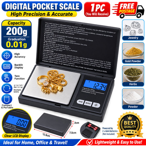 Digital pocket scales 200g - pocket,