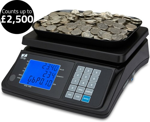 Coin counting scale money - counting,