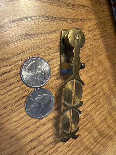 Brass sovereign coin scale - brass,