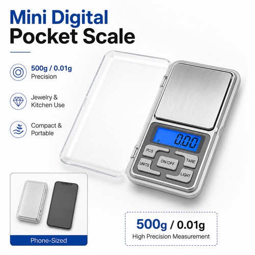Digital pocket scales 1g - digital,